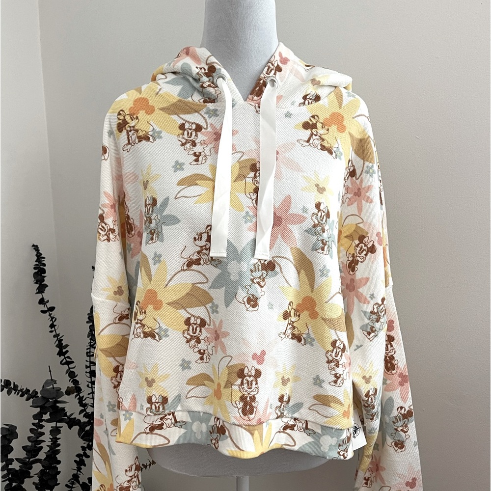 Disney Minnie Mouse Cropped L/S Top - Sz XL